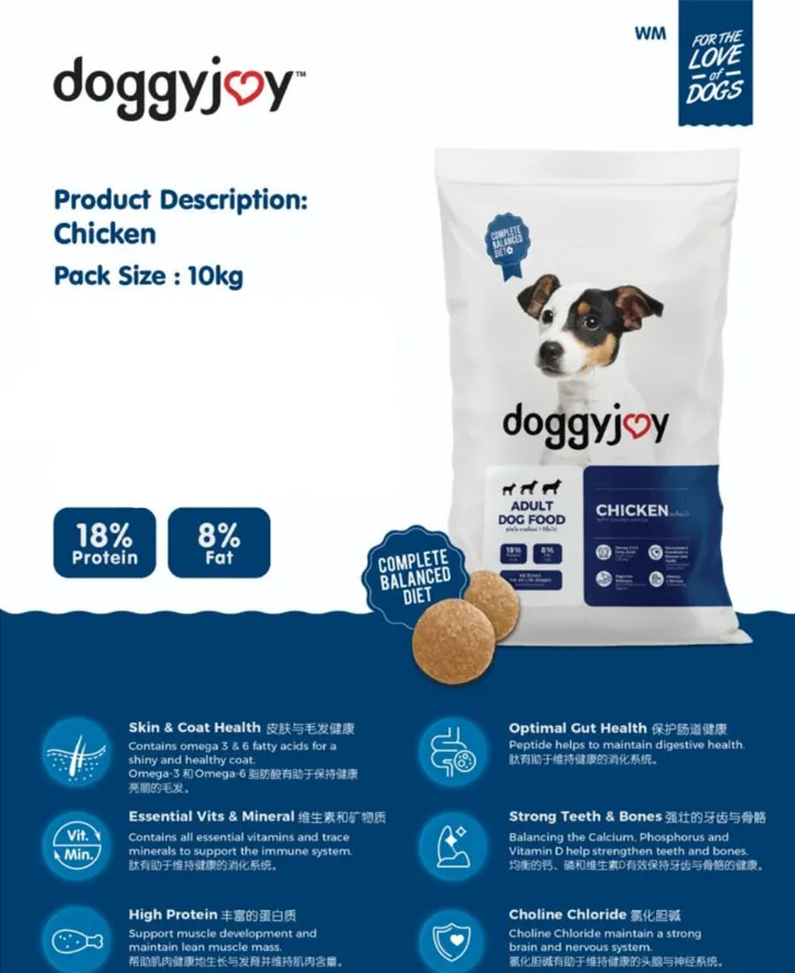 Doggyjoy Dry Dog Food 10kg (Chicken/Beef/Liver)