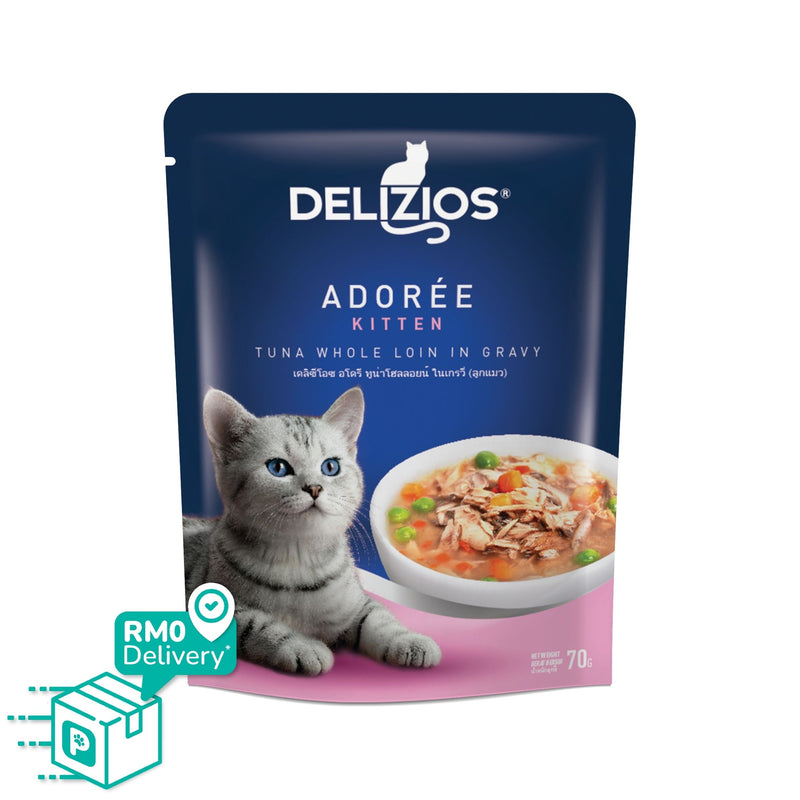 Delizios 70g Adoree Kitten Tuna Whole Loin In Gravy