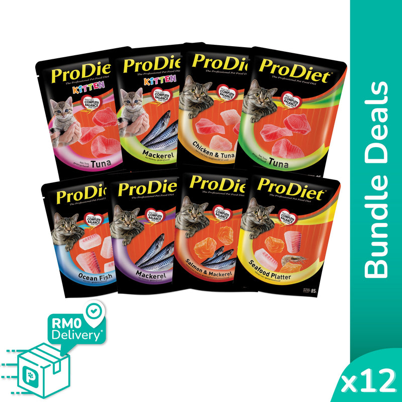 [Bundle Deals] ProDiet Wet Cat Food (85g x 12 Packs)