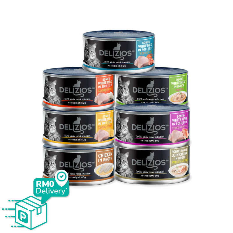 Delizios 80g White Meat Wet Cat Food