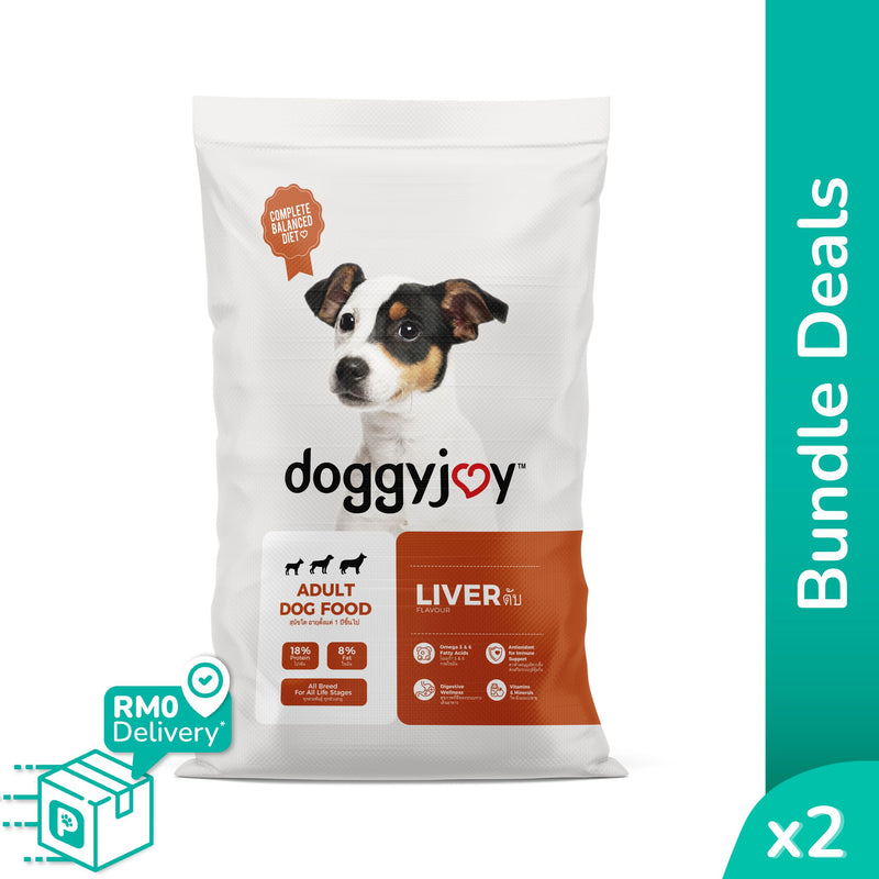 [Bundle Deals] Doggyjoy Dry Dog Food 20kg (10kg 2 packs) Chicken/Beef/Liver