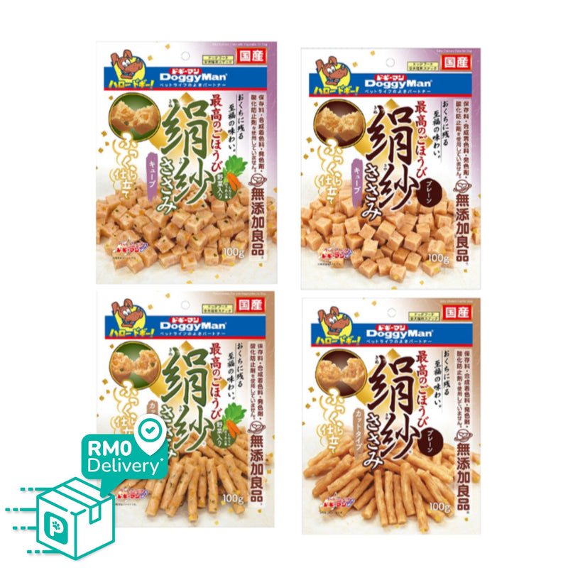 Doggyman Silky Chicken Series Dog Treat Snack 100g (Cube/Cut)