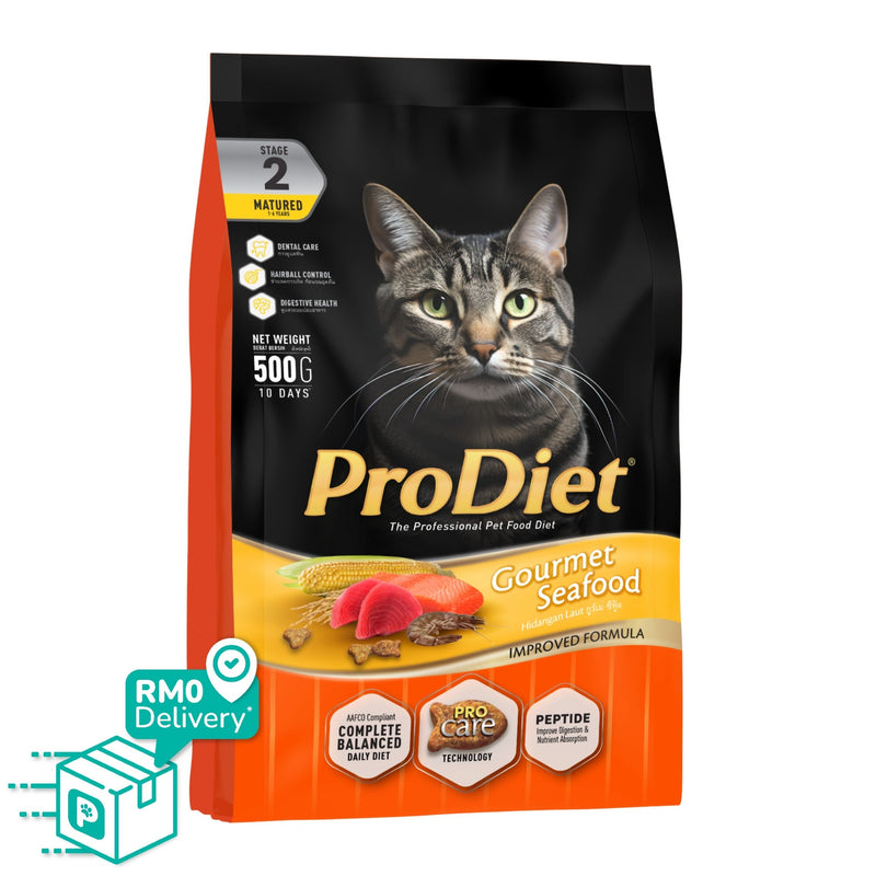 ProDiet 500G Dry Cat Food (Gourmet Seafood)
