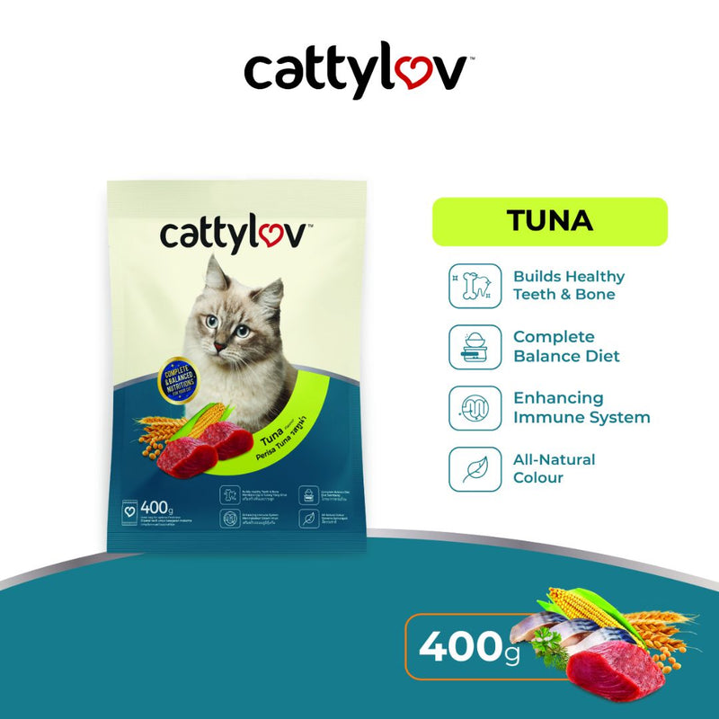 Cattylov Dry Cat Food 400g (Tuna / Seafood)