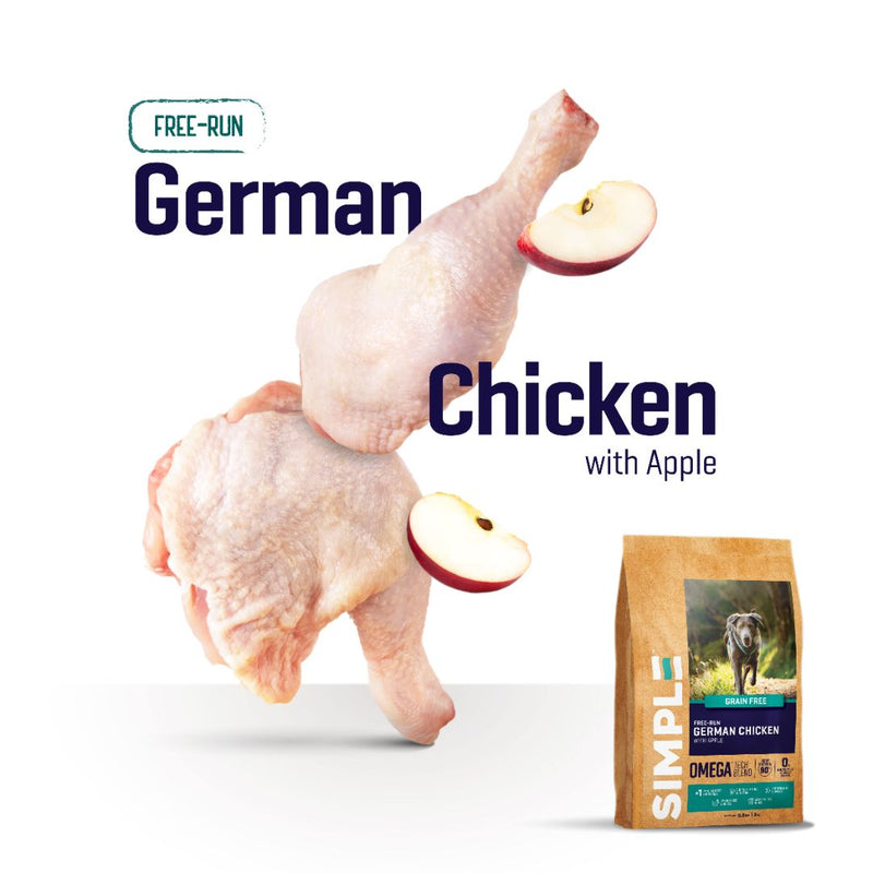 SIMPLE 3kg Allergy-Free Grain-Free Premium Dog Dry Food (Salmon / Chicken / Lamb)