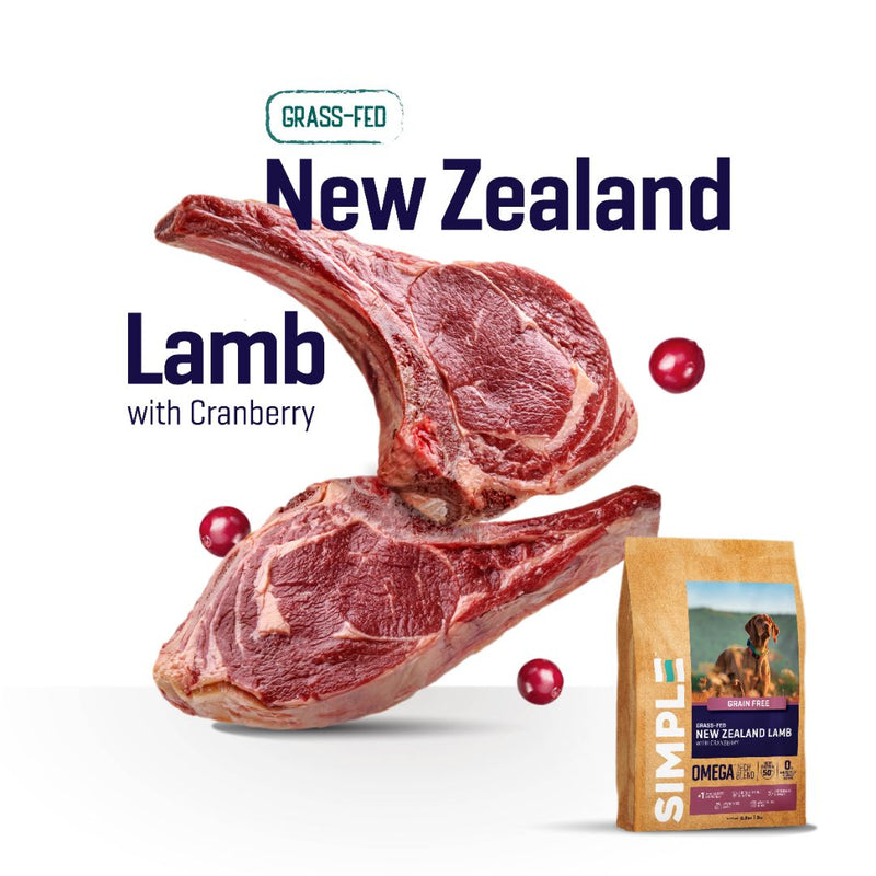 SIMPLE 3kg Allergy-Free Grain-Free Premium Dog Dry Food (Salmon / Chicken / Lamb)