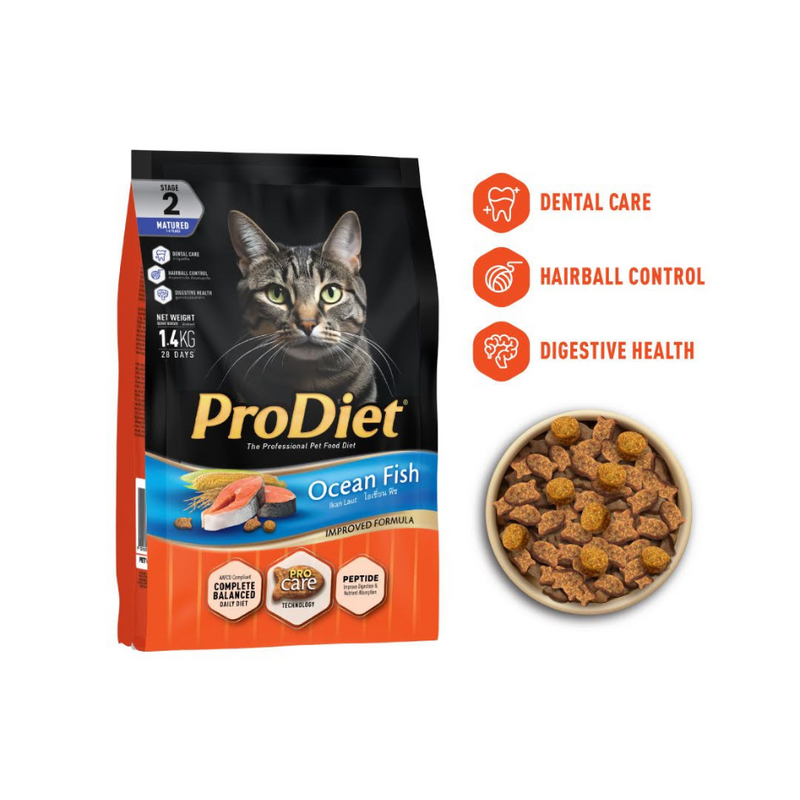Prodiet 1.4kg Dry Cat Food (Fresh Tuna)