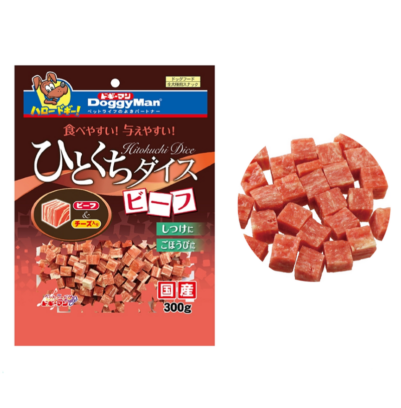 Doggyman 300g Mouthful Dice Series