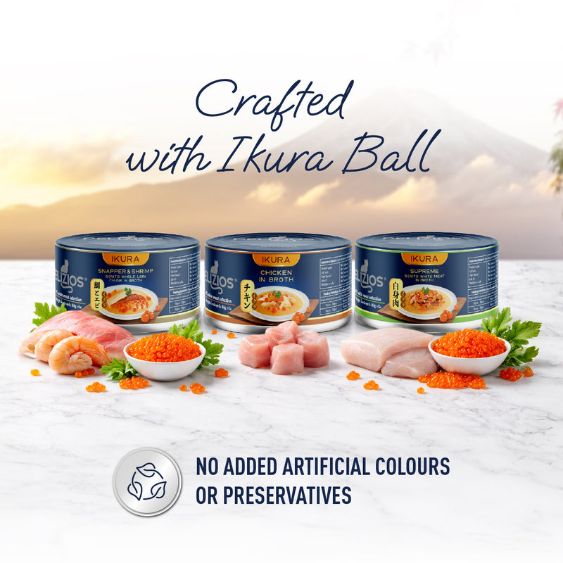 [Limited Deals Only] Delizios 80g Bonito White Meat Series With Ikura (3 Flavours) New Flavour