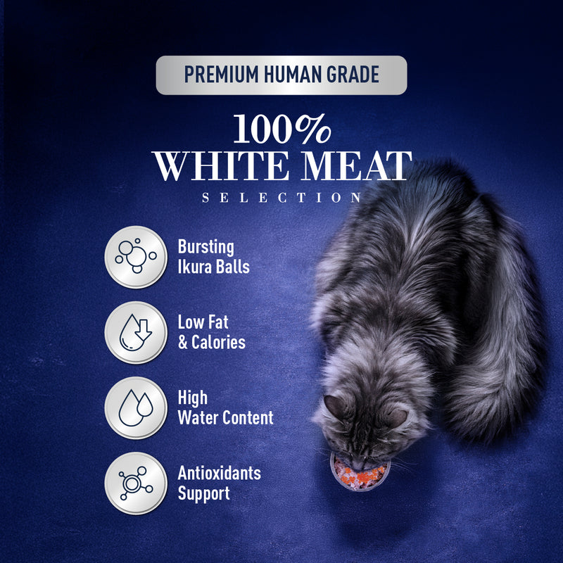 [Limited Deals Only] Delizios 80g Bonito White Meat Series With Ikura (3 Flavours) New Flavour