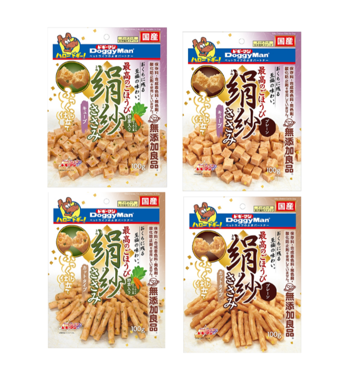 Doggyman Silky Chicken Series Dog Treat Snack 100g (Cube/Cut)
