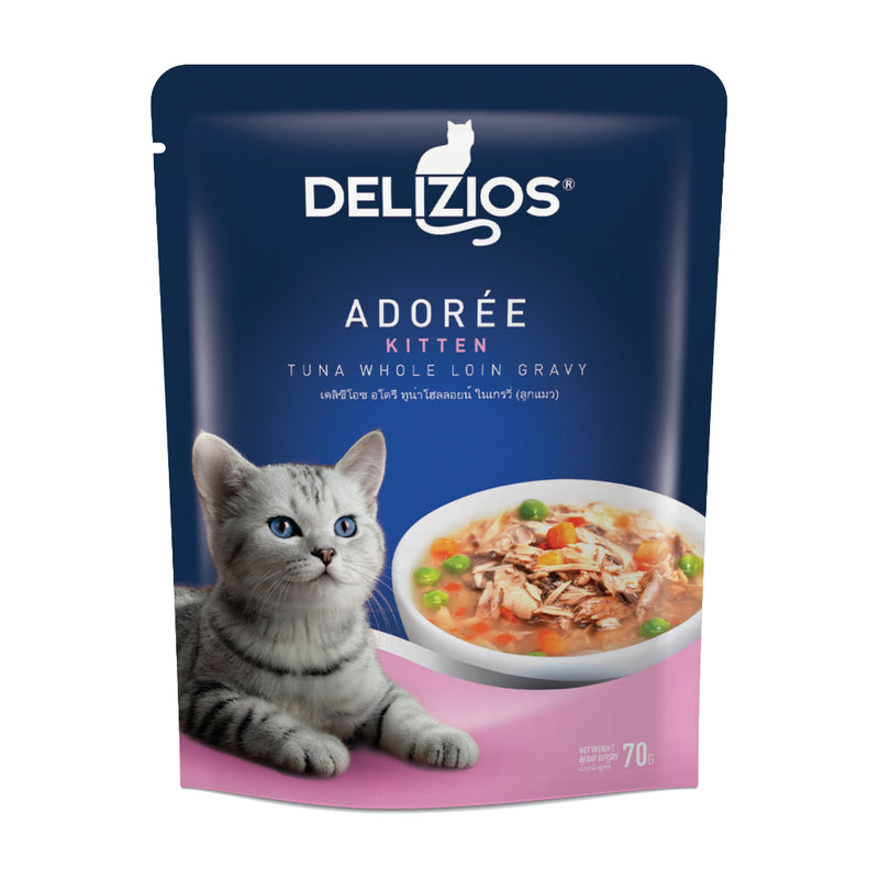 [Buy 5 Free 1] Delizios Adoree 70g Gravy Wet Cat Food Adult & Kitten