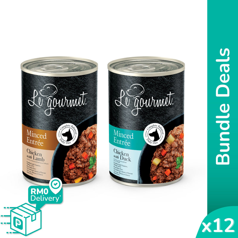 [Bundle Deals] Le Gourmet 400g Minced Entree For Dog (12 cans)