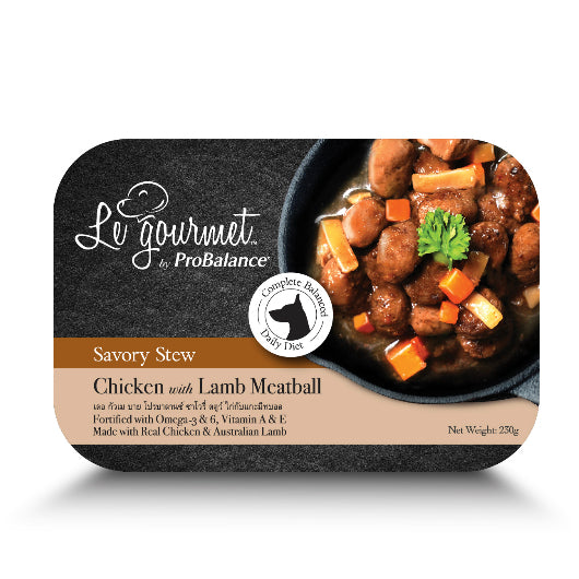 [Bundle Deals] Le Gourmet 230g Savory Stew Meatball Dog Wet Food (12 packs)
