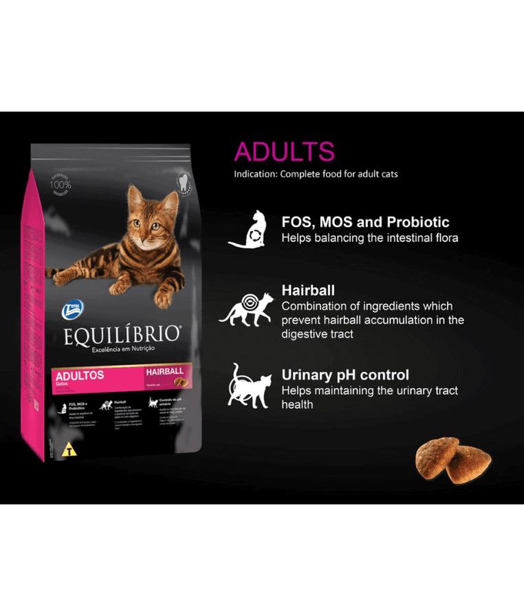 Equilibrio Hairball Adult Cat Food