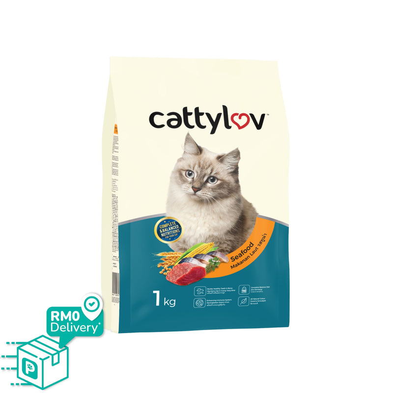 Cattylov Dry Cat Food 1kg (Tuna / Seafood)
