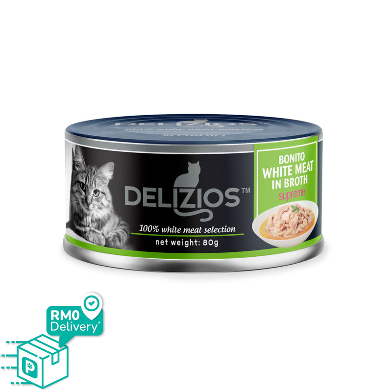 Delizios 80g White Meat Wet Cat Food
