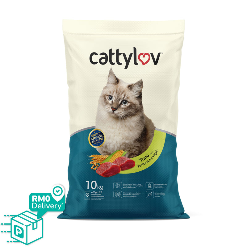Cattylov Dry Cat Food 10kg (Tuna / Seafood)