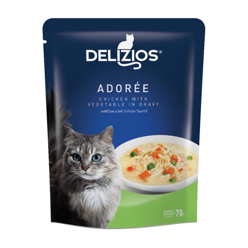 [Buy 5 Free 1] Delizios Adoree 70g Gravy Wet Cat Food Adult & Kitten