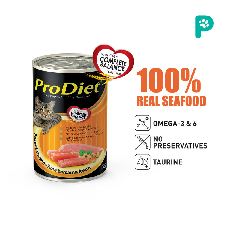 ProDiet 400G Wet Cat Food (Chicken & Tuna)