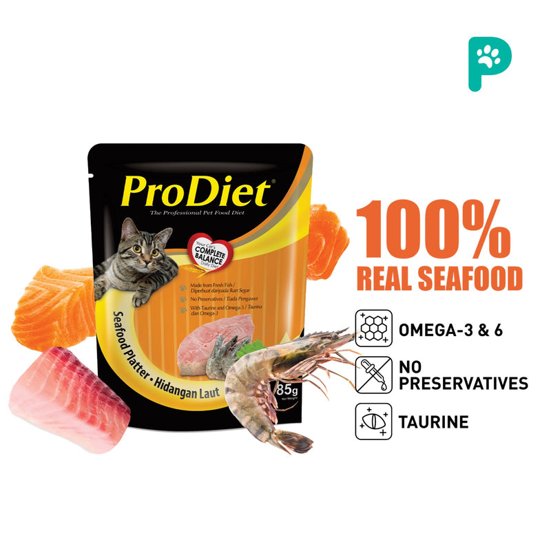 ProDiet 85G Wet Cat Food (Seafood Platter)