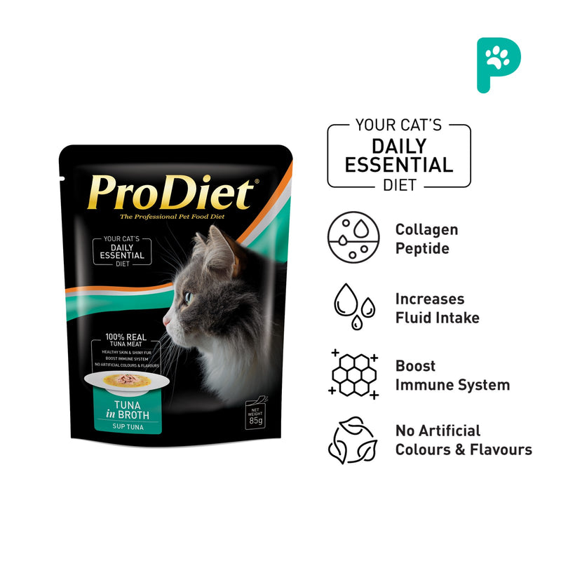 ProDiet 85G Tuna in Broth Wet Cat Food