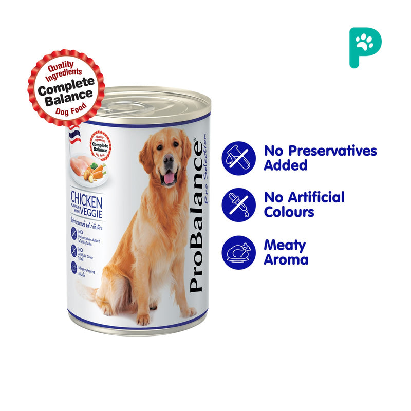 Probalance 400g Chicken With Vegetable Wet Dog Food