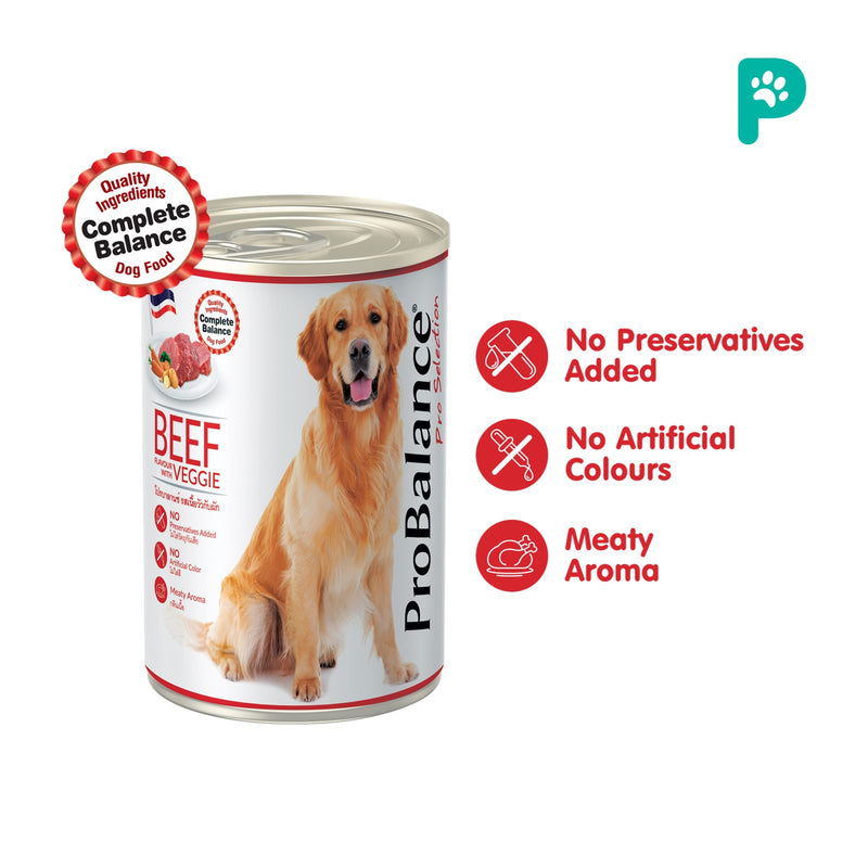 Probalance 400g Beef With Vegetable Wet Dog Food