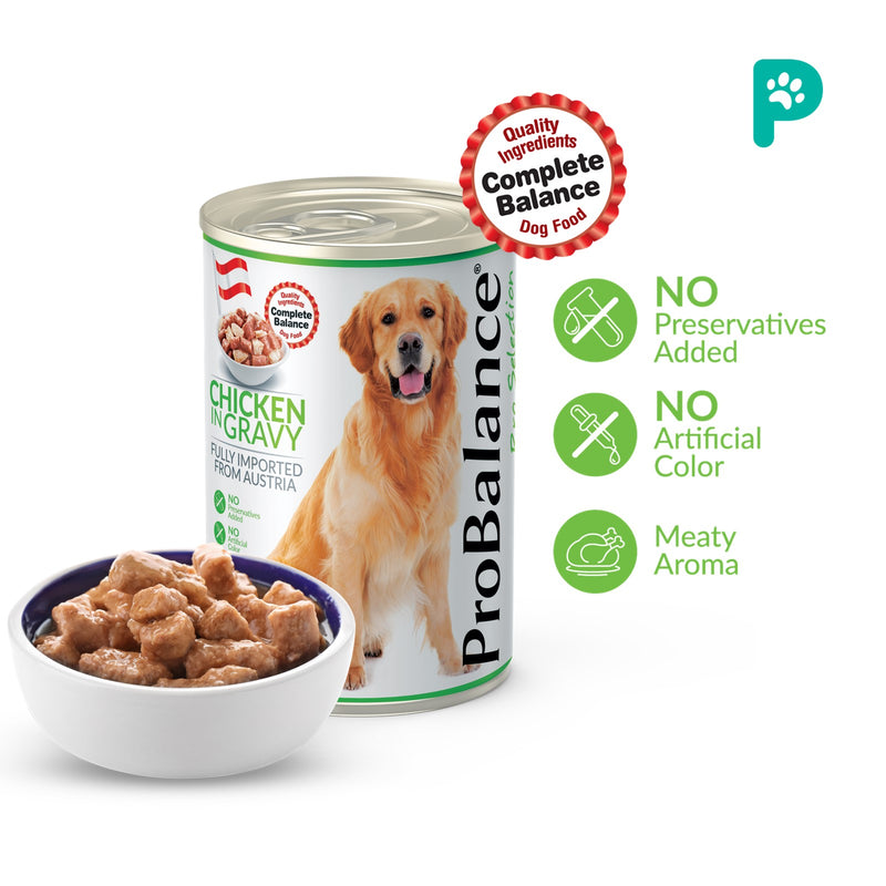 Probalance 400g Chicken Gravy Wet Dog Food