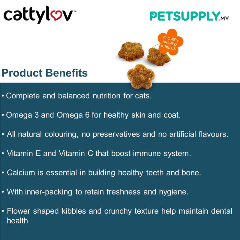 Cattylov Dry Cat Food 1kg (Tuna / Seafood)