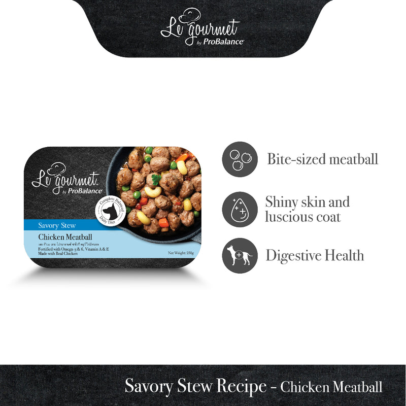 [GWP] Le Gourmet 230g Savory Stew Meatball For Dog (Chicken)
